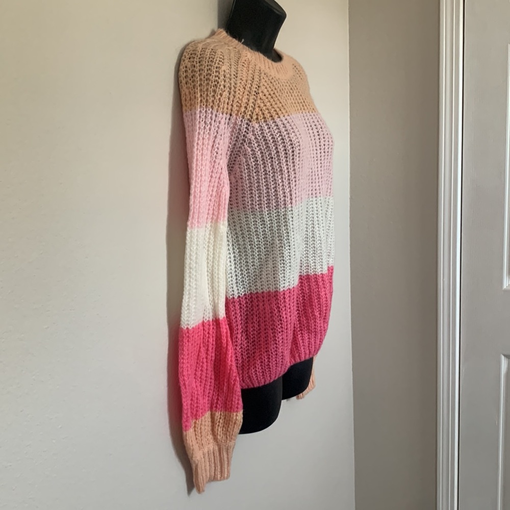 Princess Polly Willow Colorblock Wool Blend Oversized Balloon Sleeve Sweater - Picture 10 of 14
